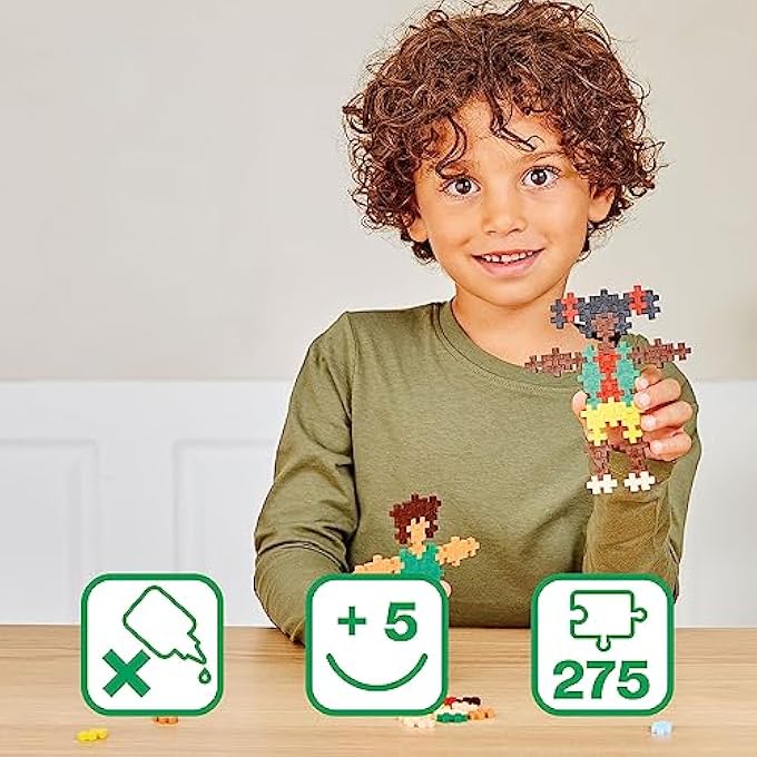 PLUS PLUS PUZZLE - PUZZLE 5 YEARS PEOPLE OF THE WORLD | 3D PUZZLE CHILDREN | CONSTRUCTIONS FOR CHILDREN | EDUCATIONAL GAMES CHILDREN 5 YEARS | PUZZLES CHILDREN 5 YEARS - Image 2